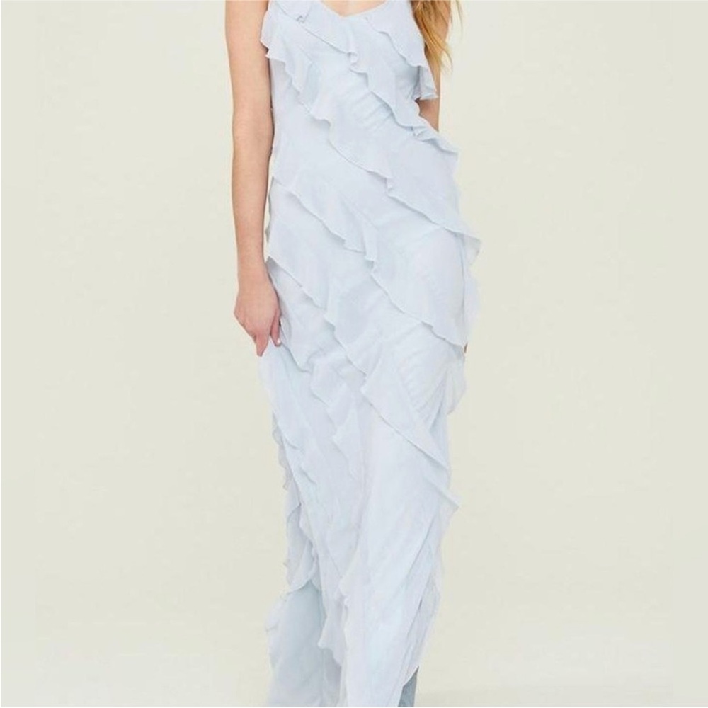 ALTAR’D STATE Pastel Ruffle Maxi Dress